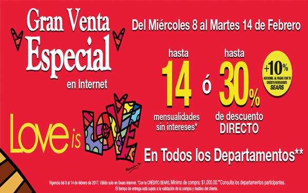 Ofertas para celebrar San Valentín en Sears  imagen